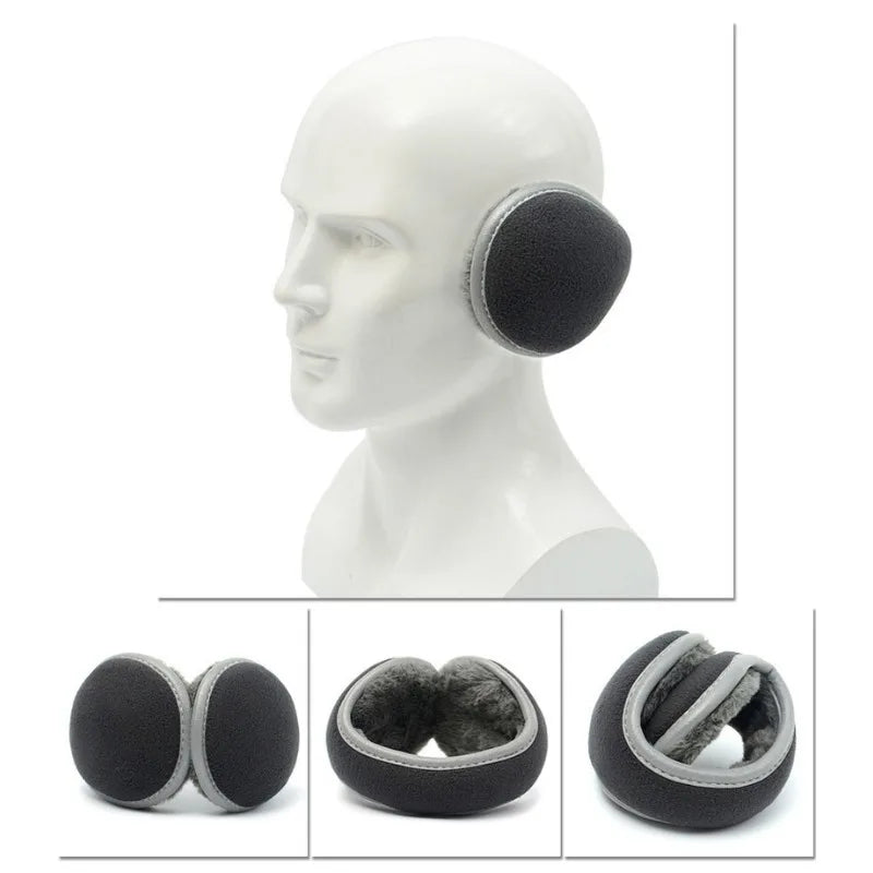 Unisex Foldable Winter Earmuffs with Reflective Tape Winter Earmuffs Babs