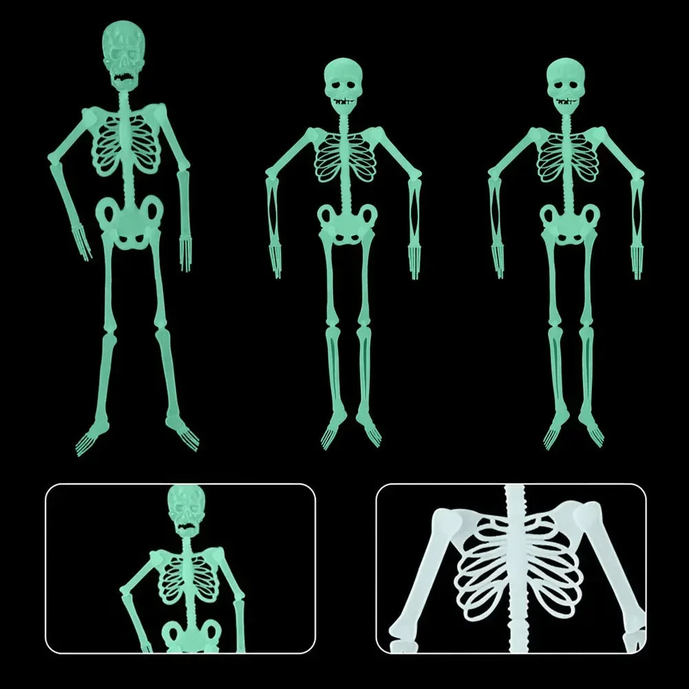 Glow-in-the-Dark Skeleton Halloween Hanging Prop Decoration Halloween Decoration Prop Babs