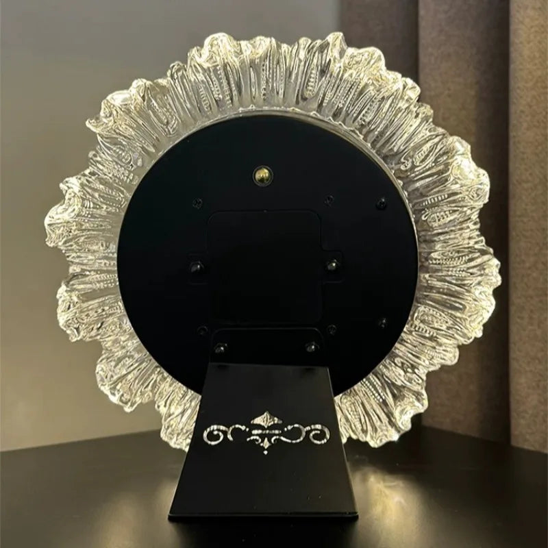 Retro Luxury Desk Clock with Backlight – Silent Quartz Table Clock Decorative Desk Clock Babs