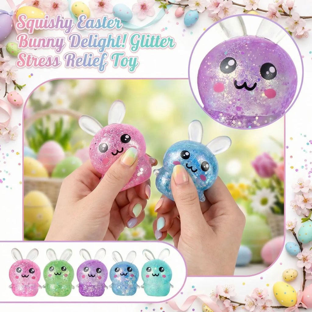 Squishy Bunny Fidget Squeeze Toy for Kids – Easter Gift Fidget Squeeze Toy Babs