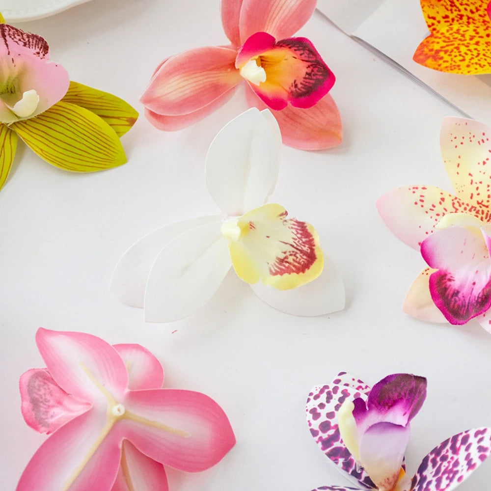 20/40PCS Silk Orchid Artificial Flowers – Wedding & Home Decor Artificial Silk Flowers Babs