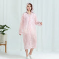 Women's EVA Waterproof Hooded Raincoat – Reusable Rain Jacket Women's Rain Jacket Babs Pink 5PCS