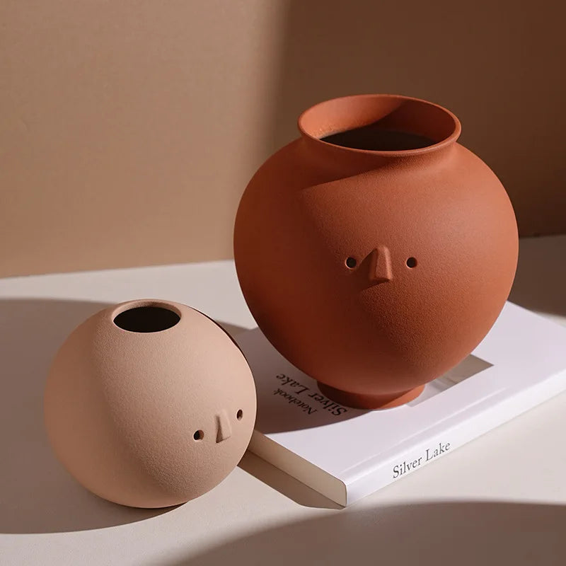 Abstract Ceramic Flower Vase – Modern Minimalist Home Decor Decorative Ceramic Vase Babs