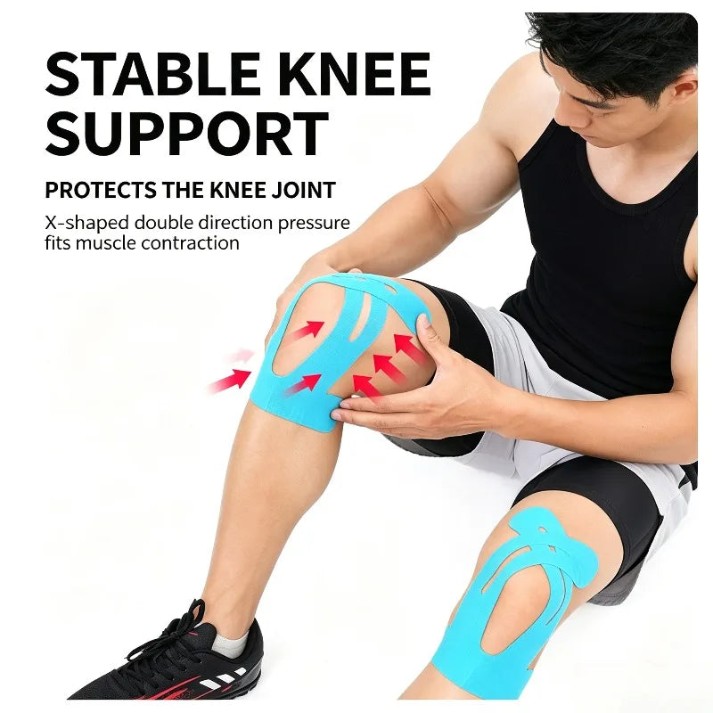 Pre-Cut Kinesiology Tape – Knee, Ankle & Joint Support Athletic Kinesiology Tape Babs
