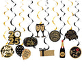 10-Pc Happy New Year 2025 Spiral Hanging Garland Party Decor Party Hanging Decoration Babs 10pcs set