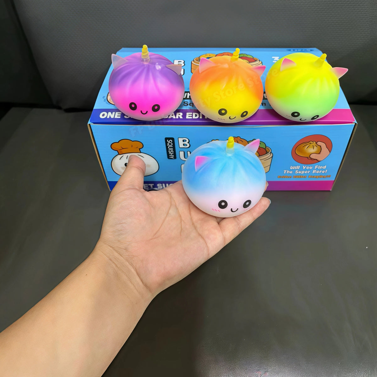 BaoZi Dumpling Squishy Squeeze Fidget Toy – Novelty Desk Gift Squishy Fidget Toy Babs