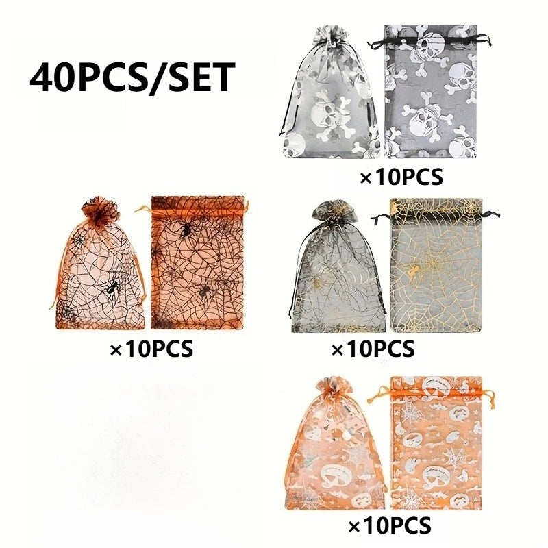 40pcs Drawstring Lace Gift Bags – Halloween & Party Favors Party Favor Bags Babs 10x15cm 40PCS