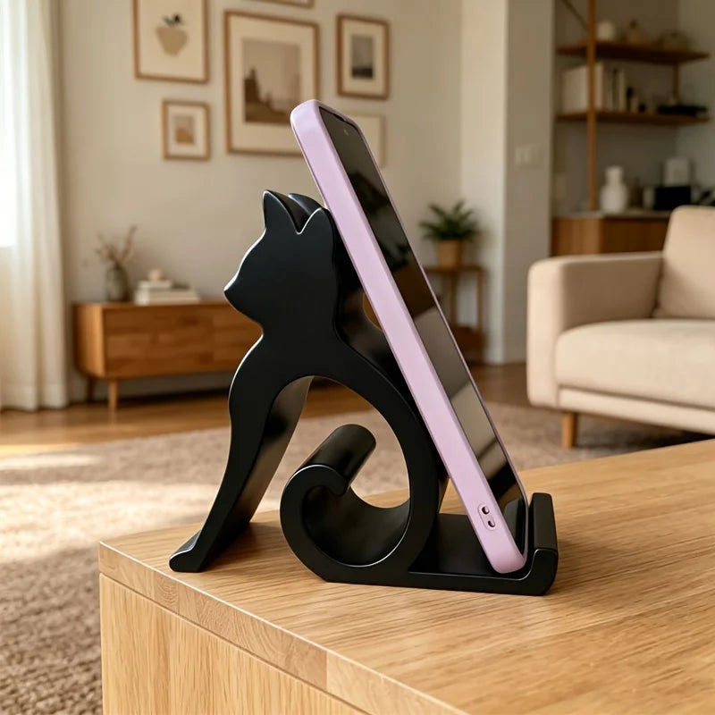 Cat-Shaped Phone Stand & Eyeglass Holder – Cute Desk Gift Phone & Glasses Stand Babs