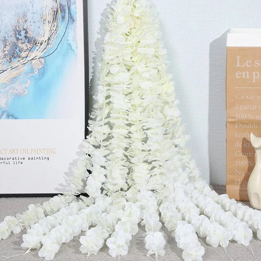 Silk Cherry Blossom Garland 200cm – Artificial Sakura Vine Decor Artificial Flower Garland Babs