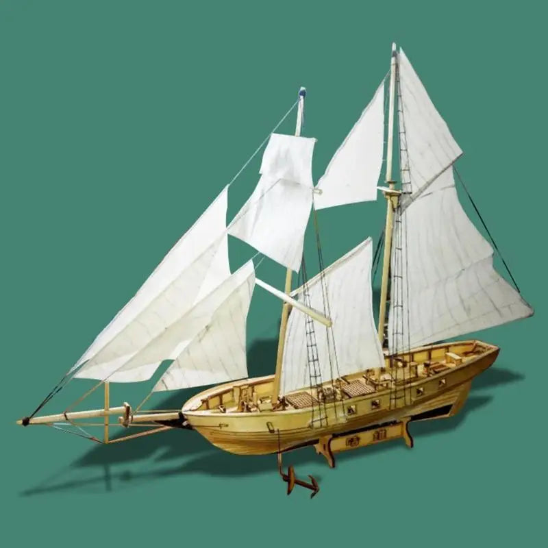 Harvey Wooden Sailboat Model Kit – DIY Ship Assembly Set Wooden Model Kit Babs