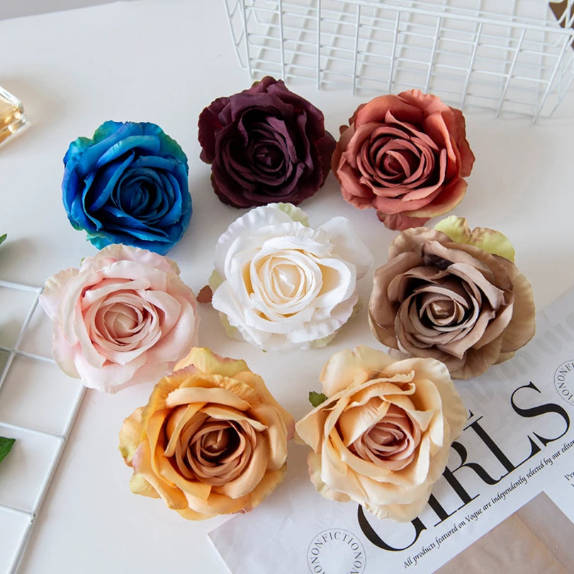 Silk Rose Artificial Flowers 10/20 Pcs – Wedding & Home Decor Artificial Silk Flowers Babs