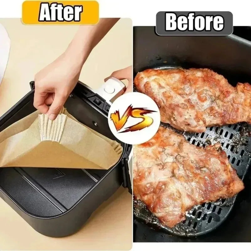 Disposable Air Fryer Parchment Liners – Square & Rectangular Air Fryer Liners Babs