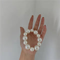 Pearl Scrunchie Hair Tie – Korean Style Ponytail Holder Pearl Hair Scrunchie Babs Big and small