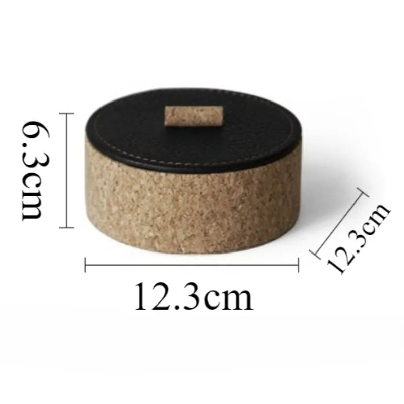 Vintage Lidded Storage Box – Luxury Bedroom & Living Room Organizer Decorative Storage Box Babs Black-Circle