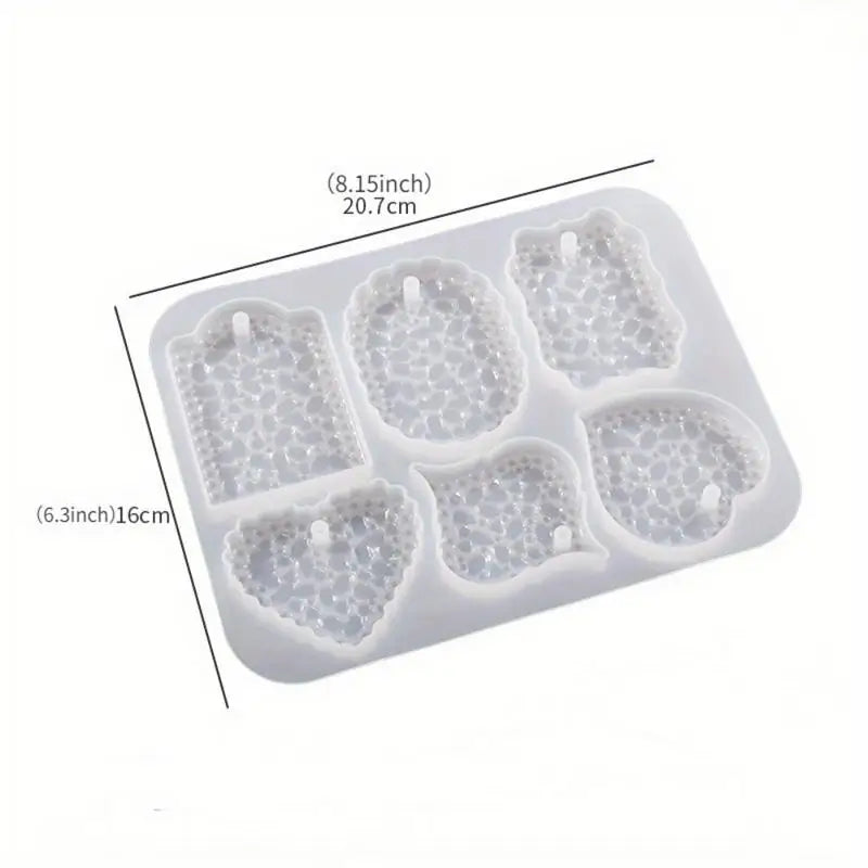 DIY Resin Silicone Mold – Star, Heart & Round Pendant Keychain Resin Craft Mold Babs