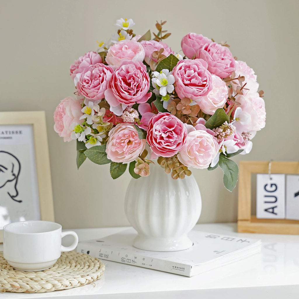 Artificial Silk Peony Flowers for Wedding & Home Décor Artificial Silk Flowers Babs