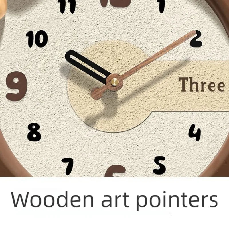 Modern Luxury Luminous Silent Wall Clock – Wooden Home Décor Wall Clock Babs