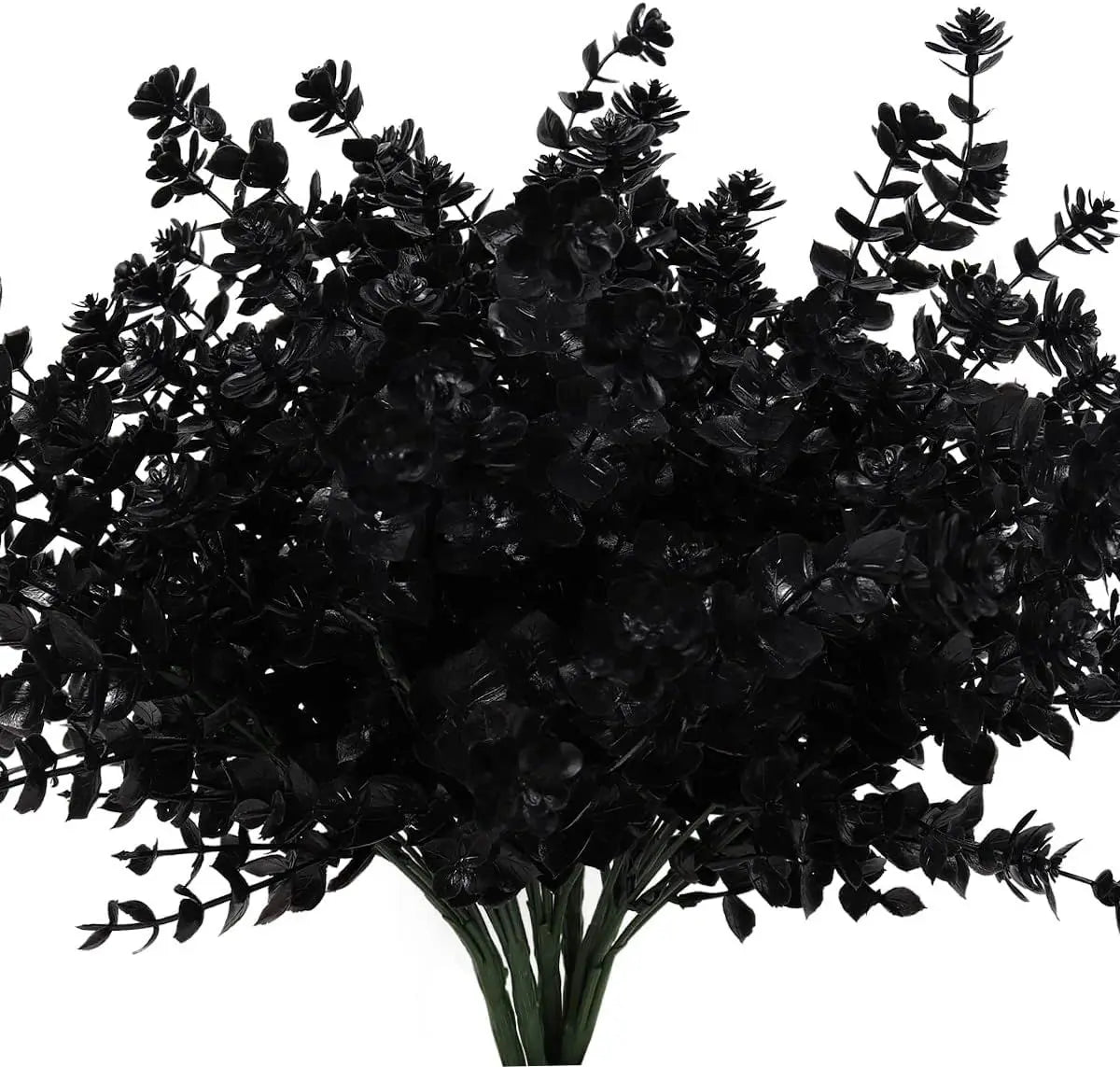Artificial Eucalyptus & Baby's Breath Stems – 2/4 Pcs Set Artificial Flower Stems Babs black 4pcs