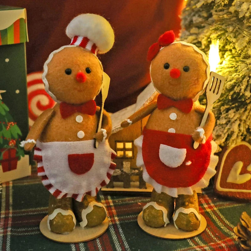 Gingerbread Man Chef Doll Christmas Ornament Holiday Decor Holiday Figurine Ornament Babs