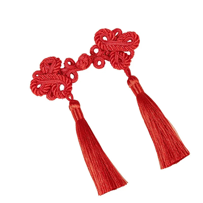 Chinese Knot Frog Buttons – Tassel Cheongsam DIY Fasteners Decorative Sewing Buttons Babs