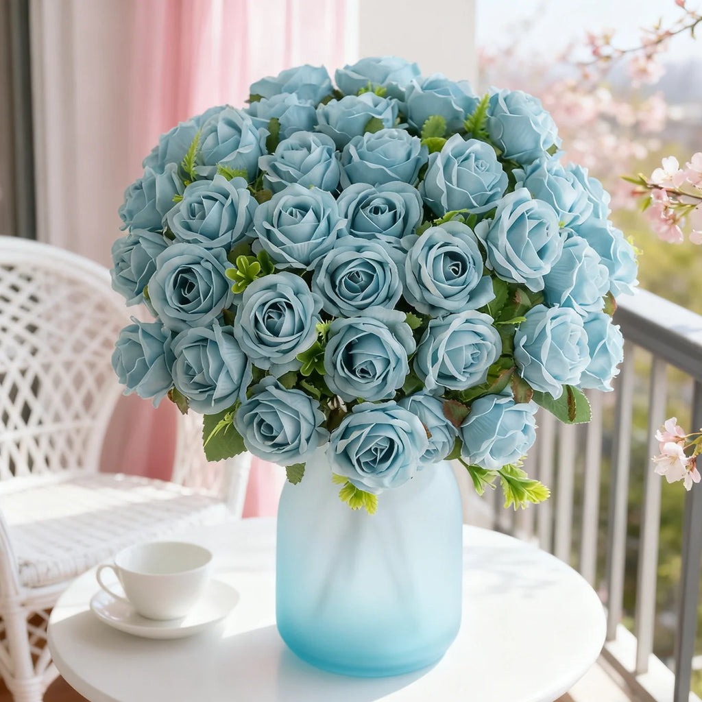 Artificial Silk Rose Bouquet – Wedding & Home Décor Artificial Flower Bouquet Babs