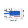 Tire Tread Depth Gauge – ABS Plastic, 0–20mm Measurement Tire Tread Gauge Babs Blue