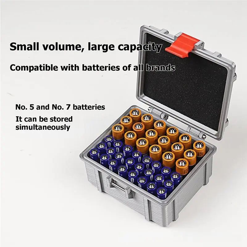 Waterproof AA AAA Battery Organizer Case – Travel & Camping Battery Storage Case Babs