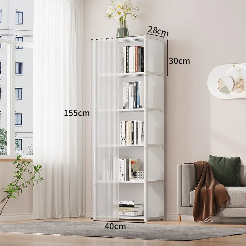 Dustproof Cloth Wardrobe – Multi-Layer High-Capacity Storage Rack Cloth Wardrobe Babs White-6layer