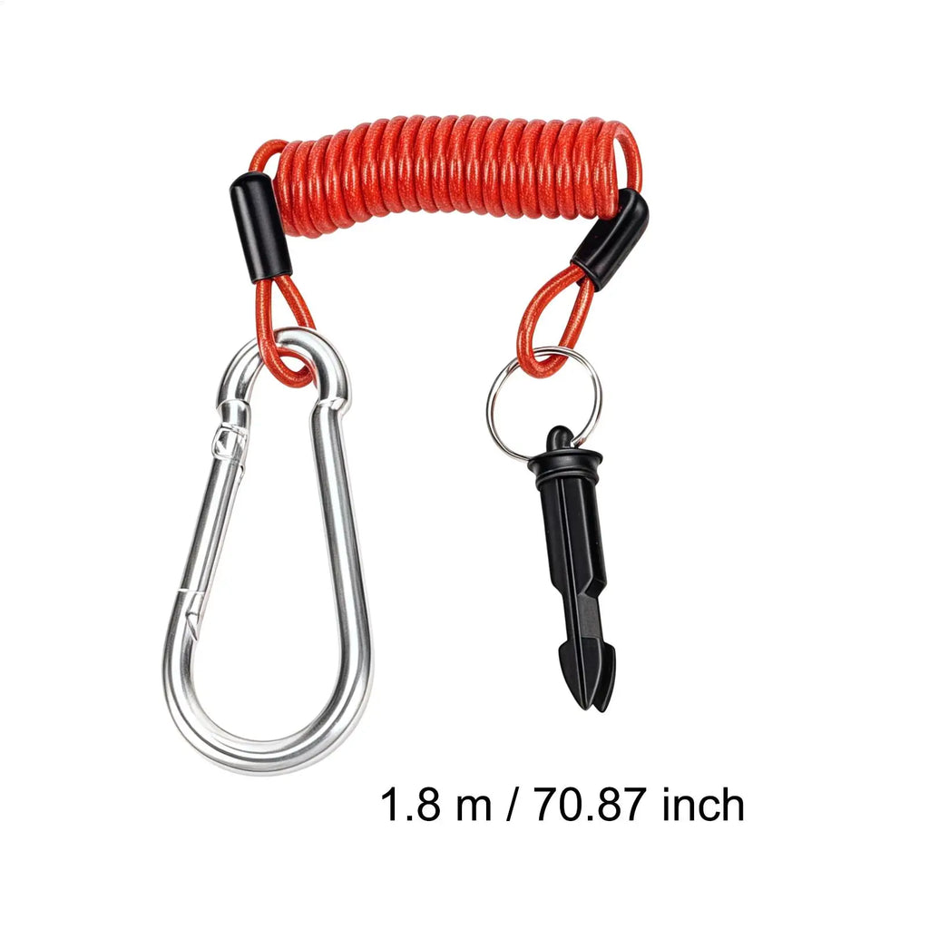 Breakaway Trailer Safety Cable Coiled 304 Steel RV Camper Trailer Safety Cable Babs