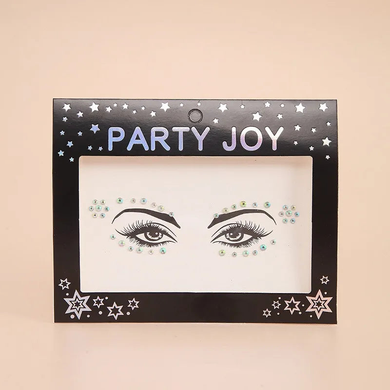 20-Pack Crystal Face & Body Gem Stickers – Rhinestone DIY Decor Face & Body Gems Babs 9