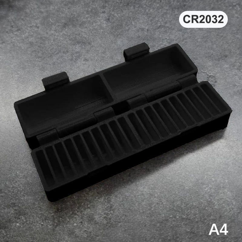 CR2032 CR2025 Battery Storage Box – 10/20-Hole Portable Holder Battery Storage Box Babs A4