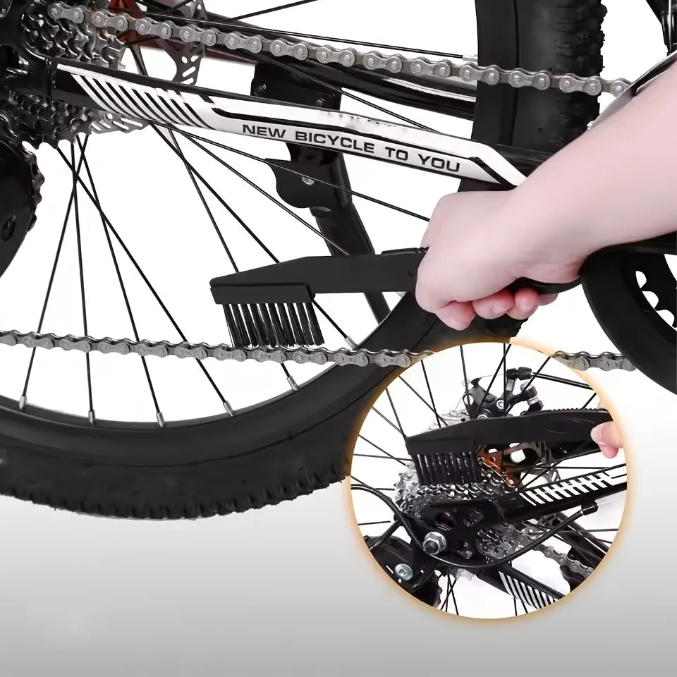 2-Piece Bike Chain Cleaning Brush Set – Gear Scrubber Tool Bike Cleaning Brush Babs