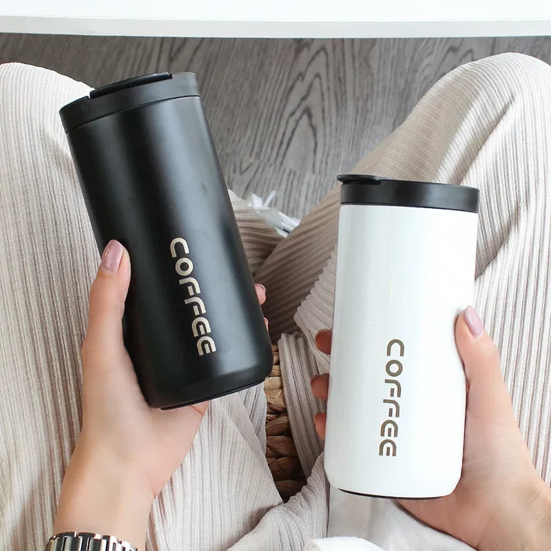 400ml Stainless Steel Vacuum Thermos Travel Mug – Leakproof Vacuum Thermos Mug Babs
