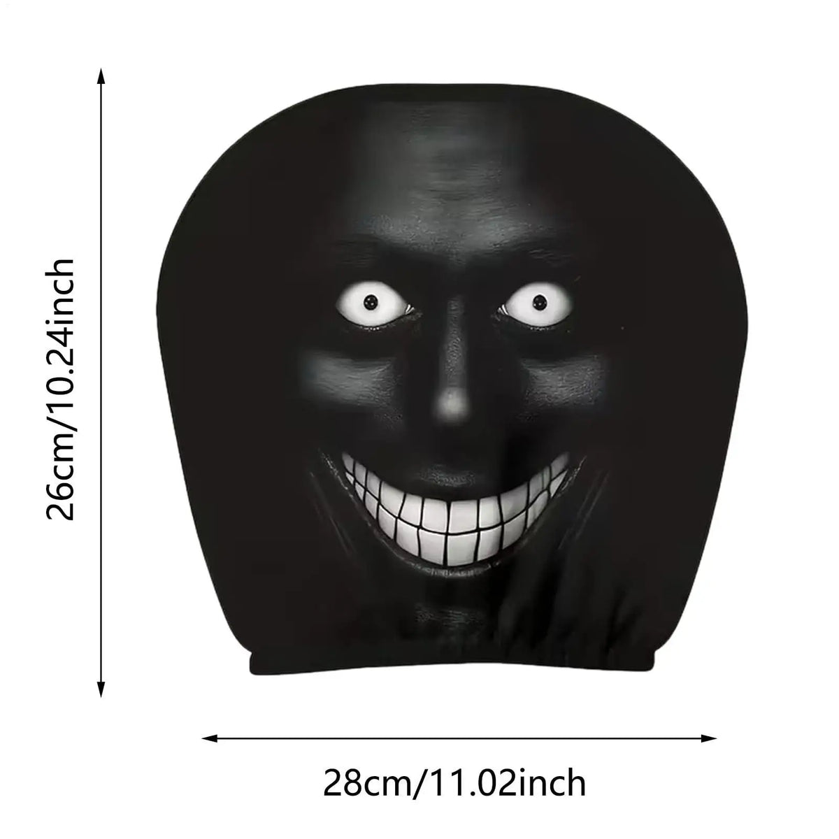 2Pcs Funny Smile Face Car Seat Headrest Covers – Auto Decor Car Headrest Covers Babs