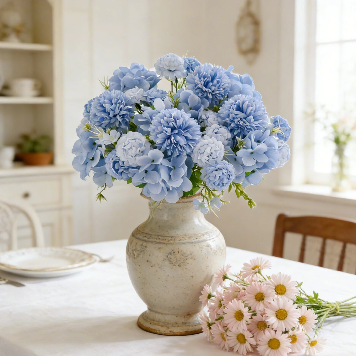 Silk Hydrangea Artificial Flowers – Bridal Bouquet & Home Decor Artificial Silk Flowers Babs