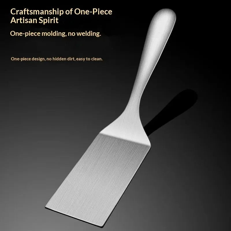 One-Piece Stainless Steel Spatula – Ergonomic Cooking Turner Cooking Spatula Babs