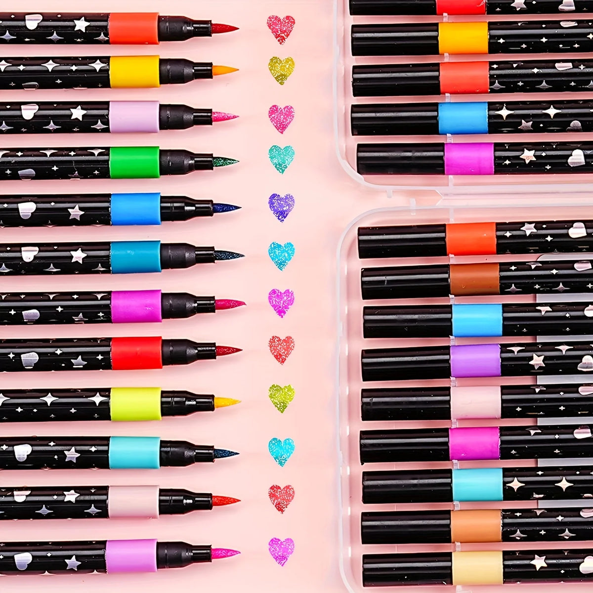 Glitter Pens 12/24/36/48 Colors – Water-Based Art Markers Glitter Art Pens Babs