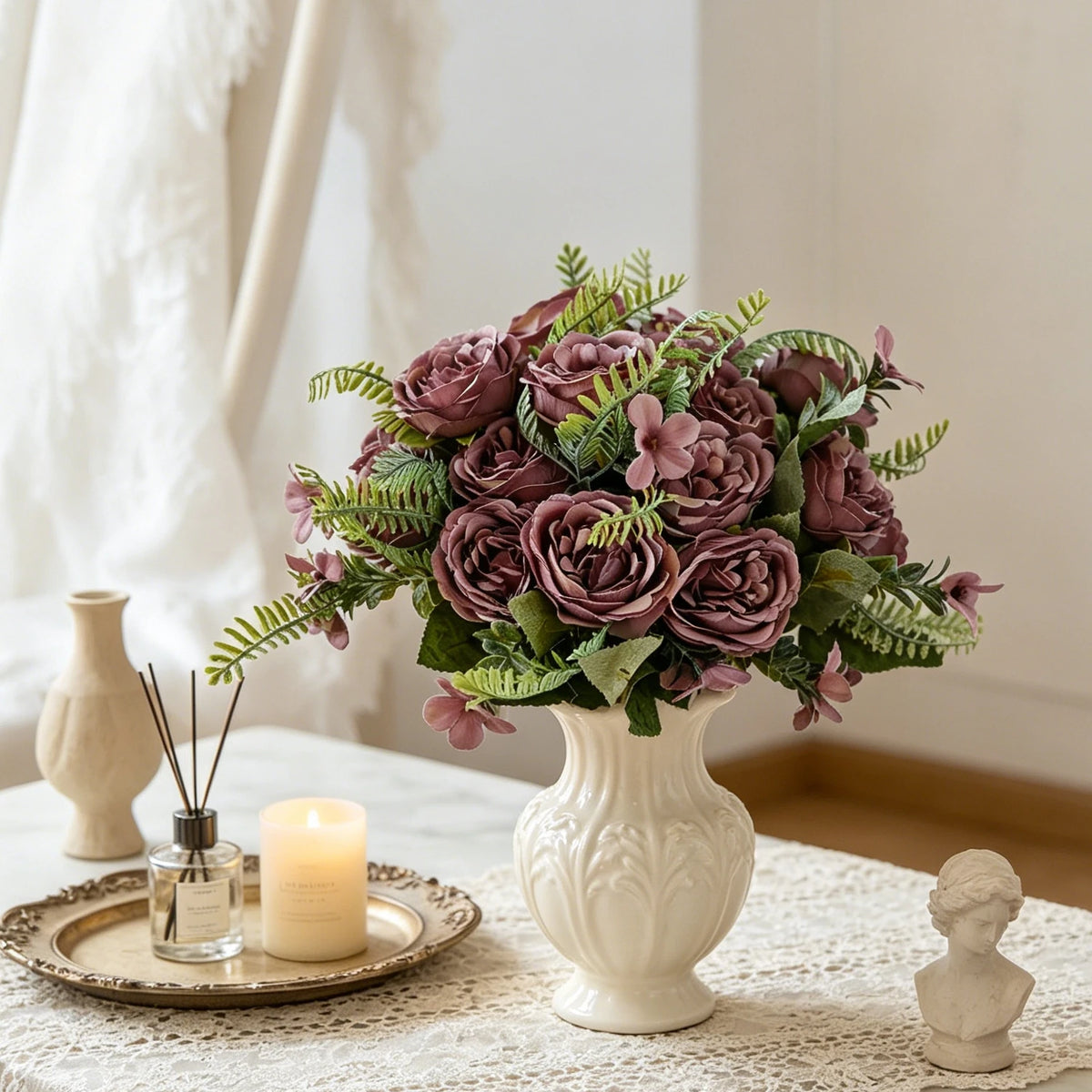 Artificial Peony Bouquet – Silk Flowers for Wedding & Home Décor Artificial Flower Bouquet Babs