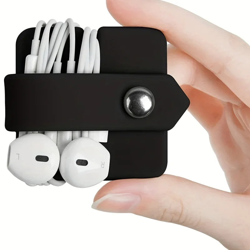 Silicone Headphone Winder & Cable Cord Organizer for Earbuds Cable Cord Organizer Babs
