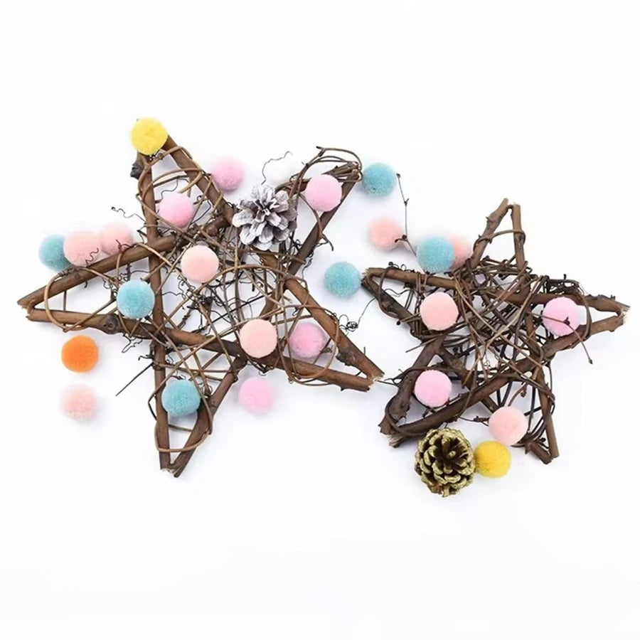 Star Rattan Garland Ornament – Holiday & Wedding Décor Rattan Star Ornament Babs