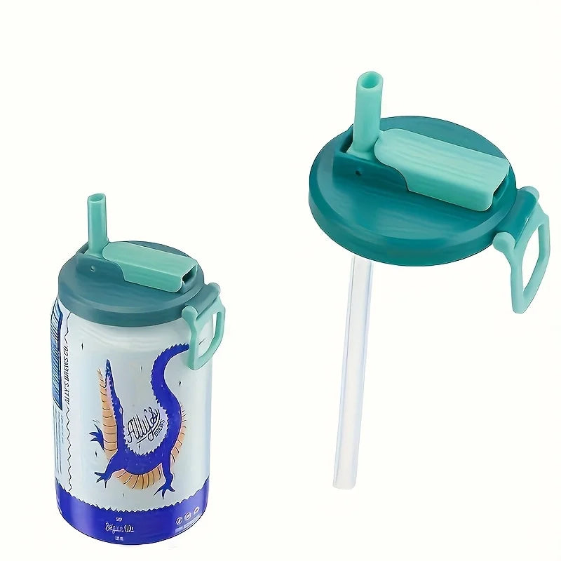 Reusable Soft Drink Can Lid with Straw – Soda, Juice & Beverages Drink Can Lid Babs Blue-green