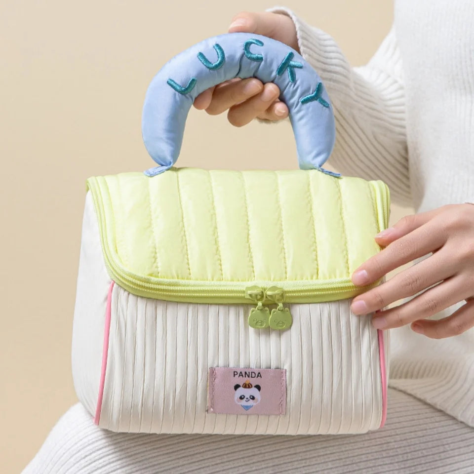 Cute House-Shaped Travel Makeup Bag – Cloud-Soft Cosmetic Pouch Cosmetic Travel Bag Babs