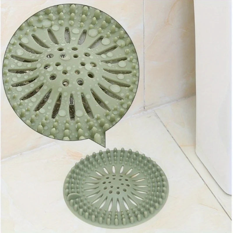 4-Pack Silicone Drain Hair Catcher Filter for Shower & Sink Drain Hair Catcher Babs