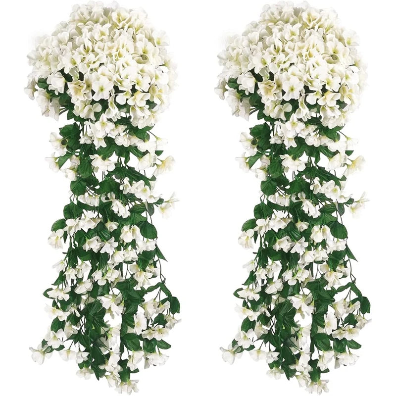 Artificial Silk Begonia Vine Bouquet – Wall & Wedding Decor Artificial Flower Vine Babs color 5 1 pc