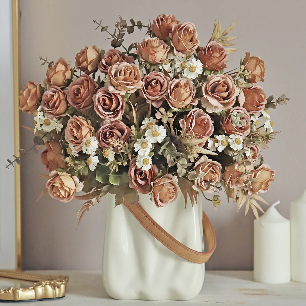 Silk Rose Artificial Flowers – Bridal Bouquet & Home Décor Artificial Silk Flowers Babs
