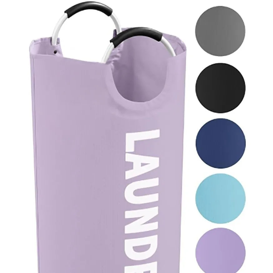 Waterproof Foldable Laundry Basket Large Oxford Cloth Storage Bag Foldable Laundry Basket Babs VIOLET/紫罗兰