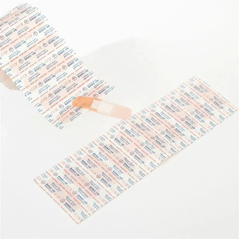 100Pcs Adhesive Bandage Plasters – 4 Sizes First Aid Kit Adhesive Bandage Kit Babs