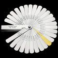 32-Piece Stainless Steel Feeler Gauge Set – Precision Gap Tool Feeler Gauge Set Babs Silver