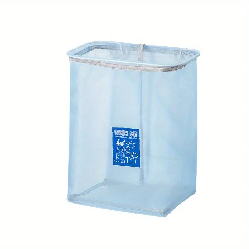 Pink Wall Hanging Laundry Bag – Portable Clothes Organizer Laundry Storage Bag Babs Blue