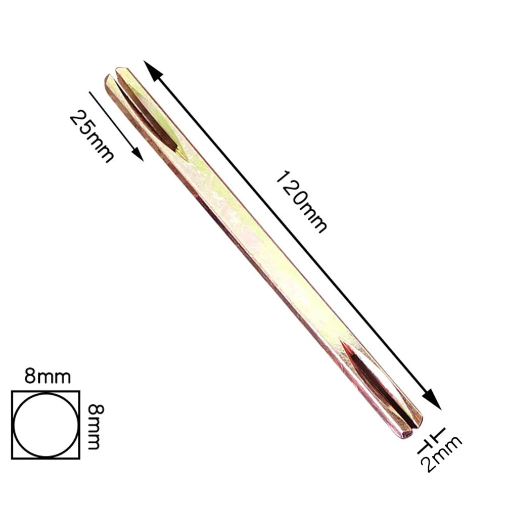 8mm Square Door Handle Spindle Pin 85–130mm Galvanised Iron Door Handle Spindle Babs 120mm